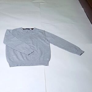 PLACE Boy's V-neck Sweater, Sz 5/6 neutral pullover knit